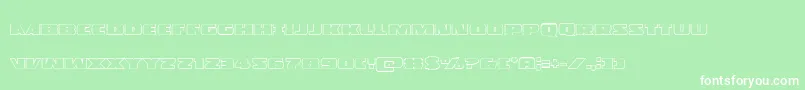 Policecruiserout Font – White Fonts on Green Background
