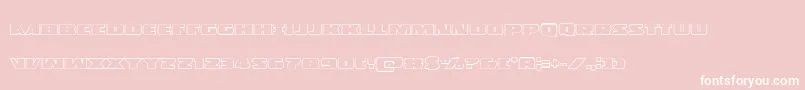 Policecruiserout Font – White Fonts on Pink Background