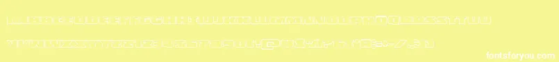 Policecruiserout Font – White Fonts on Yellow Background