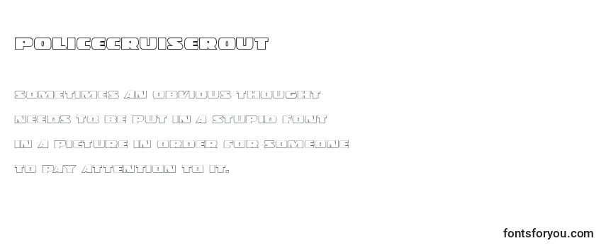 Policecruiserout Font
