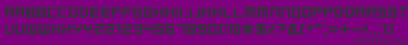 フォントKenneyFutureSquare – 紫の背景に黒い文字