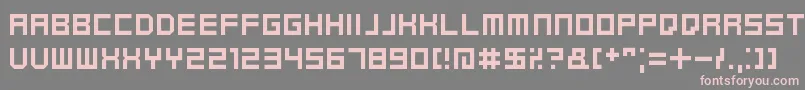 KenneyFutureSquare Font – Pink Fonts on Gray Background