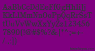 PerspectiveMediumSsiMedium font – Black Fonts On Purple Background