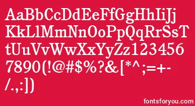 PerspectiveMediumSsiMedium font – White Fonts On Red Background