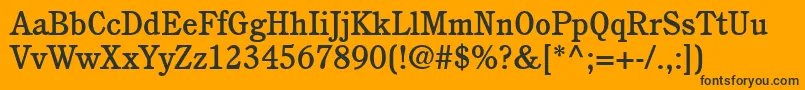 PerspectiveMediumSsiMedium Font – Black Fonts on Orange Background