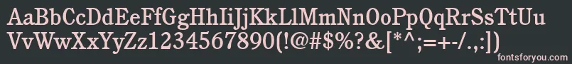 PerspectiveMediumSsiMedium Font – Pink Fonts on Black Background