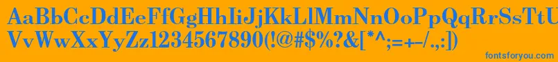 Подробнее о шрифте BerenisadfproBold Шрифт BerenisadfproBold – синие шрифты на оранжевом фоне