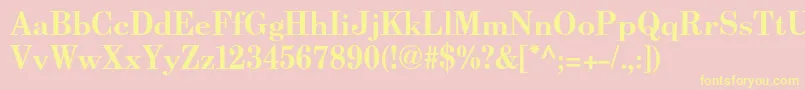 BerenisadfproBold Font – Yellow Fonts on Pink Background