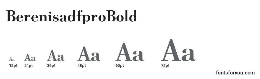 Размеры шрифта BerenisadfproBold
