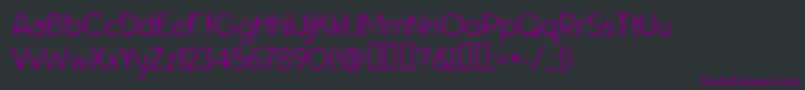 フォントTarnh – 黒い背景に紫のフォント