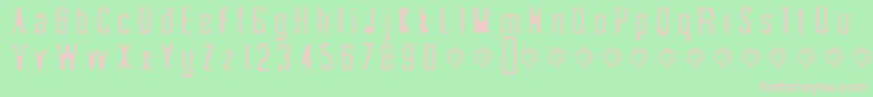 SС„nderfistad Font – Pink Fonts on Green Background