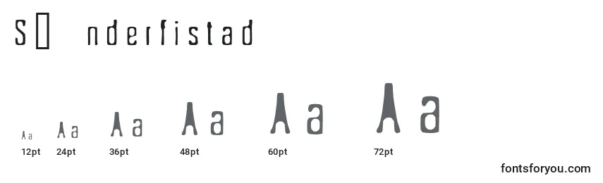 Размеры шрифта SС„nderfistad