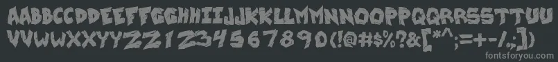 WreckingKrew Font – Gray Fonts on Black Background