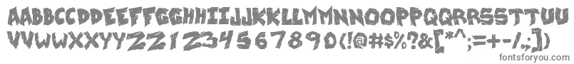 WreckingKrew Font – Gray Fonts on White Background