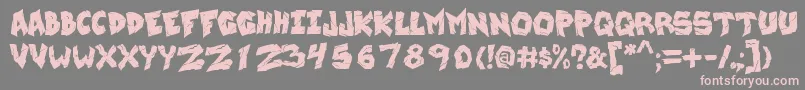 WreckingKrew Font – Pink Fonts on Gray Background