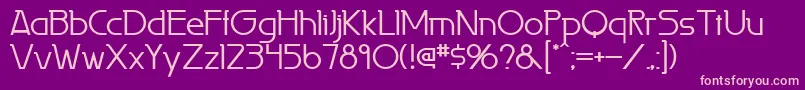 Laperutaflf-Schriftart – Rosa Schriften auf violettem Hintergrund