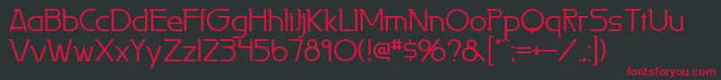 Laperutaflf Font – Red Fonts on Black Background