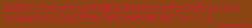 Laperutaflf Font – Red Fonts on Brown Background