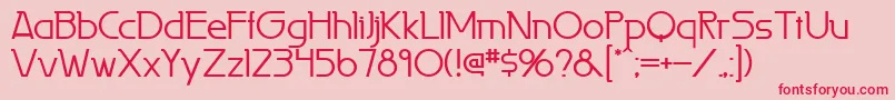 Laperutaflf Font – Red Fonts on Pink Background