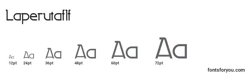 Размеры шрифта Laperutaflf