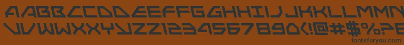 Neonavyleft Font – Black Fonts on Brown Background