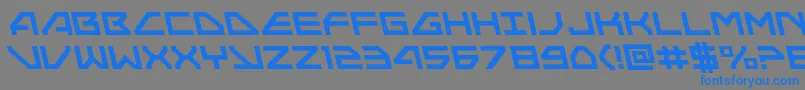 Neonavyleft Font – Blue Fonts on Gray Background