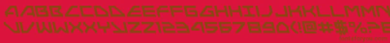 Neonavyleft Font – Brown Fonts on Red Background