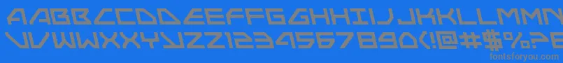 Neonavyleft Font – Gray Fonts on Blue Background