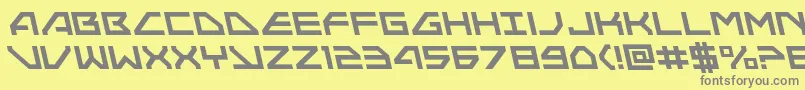 Neonavyleft Font – Gray Fonts on Yellow Background