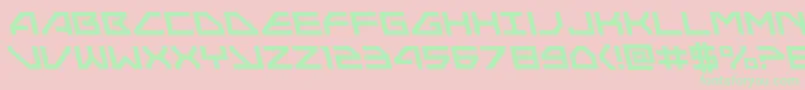 Neonavyleft Font – Green Fonts on Pink Background