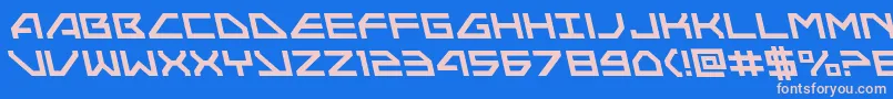 More about Neonavyleft Font Neonavyleft Font – Pink Fonts on Blue Background