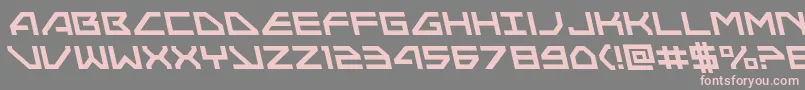 Neonavyleft-Schriftart – Rosa Schriften auf grauem Hintergrund