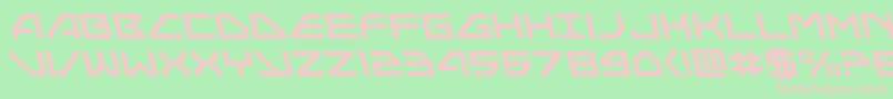 Neonavyleft Font – Pink Fonts on Green Background