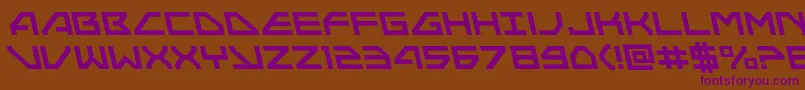 Neonavyleft Font – Purple Fonts on Brown Background