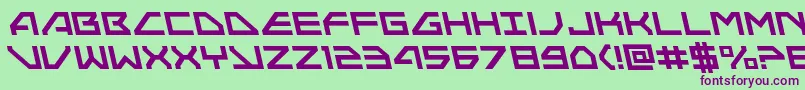 Neonavyleft Font – Purple Fonts on Green Background