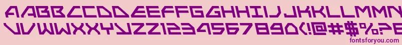 Neonavyleft Font – Purple Fonts on Pink Background
