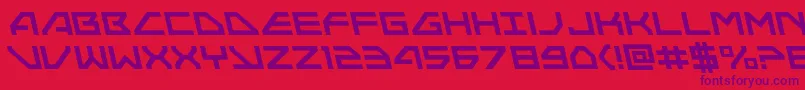 Neonavyleft Font – Purple Fonts on Red Background