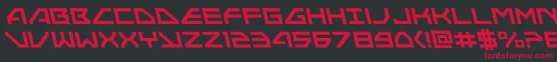 Neonavyleft Font – Red Fonts on Black Background