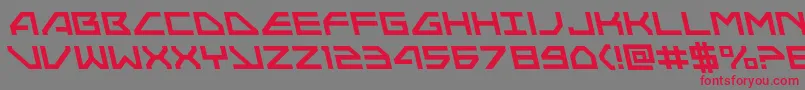Neonavyleft Font – Red Fonts on Gray Background