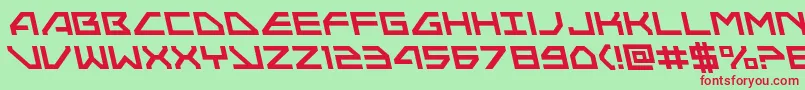 Neonavyleft Font – Red Fonts on Green Background