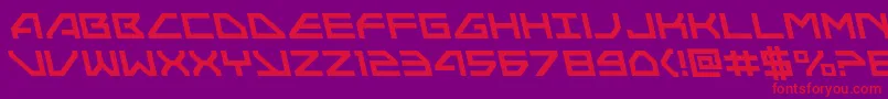 Neonavyleft Font – Red Fonts on Purple Background