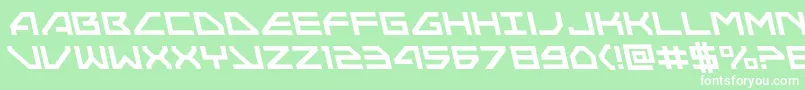 Neonavyleft Font – White Fonts on Green Background