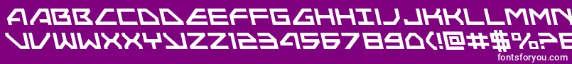 fuente Neonavyleft – Fuentes Blancas Sobre Fondo Morado