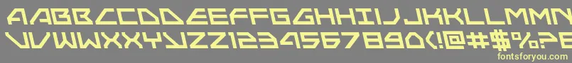 Neonavyleft-fontti – keltaiset fontit harmaalla taustalla