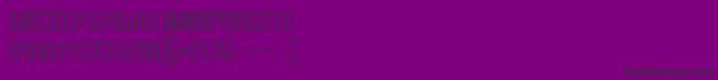 Шрифт Ruasmediumgrunge – чёрные шрифты на фиолетовом фоне