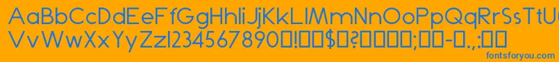 Lisätietoja Dominik-fontista Dominik-fontti – siniset fontit oranssilla taustalla