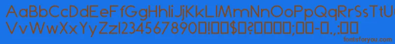 Lisätietoja Dominik-fontista Dominik-fontti – ruskeat fontit sinisellä taustalla