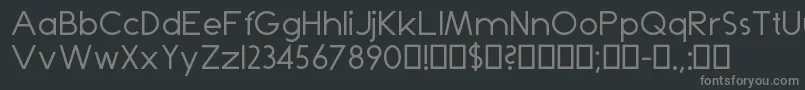 Więcej informacji o czcionce Dominik Czcionka Dominik – szare czcionki na czarnym tle