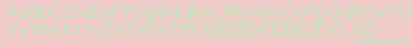 Dominik Font – Green Fonts on Pink Background