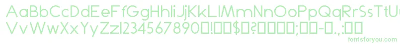 Dominik Font – Green Fonts on White Background